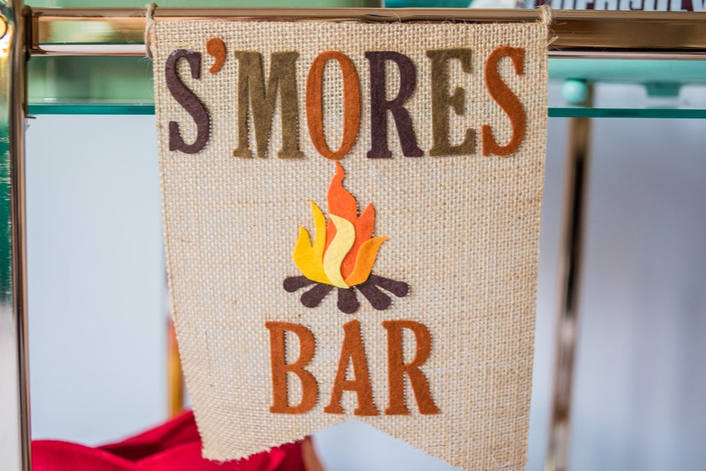 S'mores Bar Banner Handmade by Sugar Moon Bloom