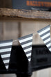 Stripes Pennant Banner in Black & White
