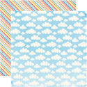 Party Paper Placemat in Blue Sky Print