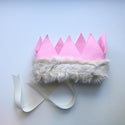 Felt Crown with Fur Trim