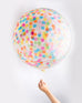 36" Jumbo Confetti Balloon in Multicolor
