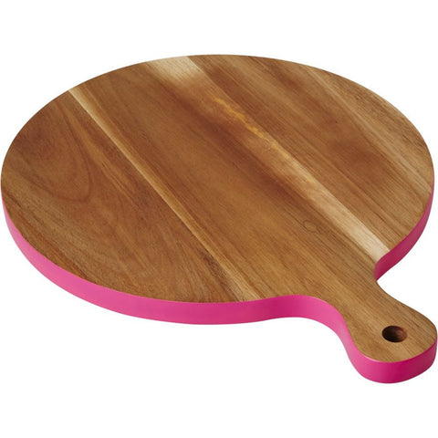 Cutting board with pink border