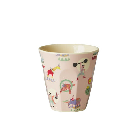 Toddler Small Melamine Cup in Pink Circus Print