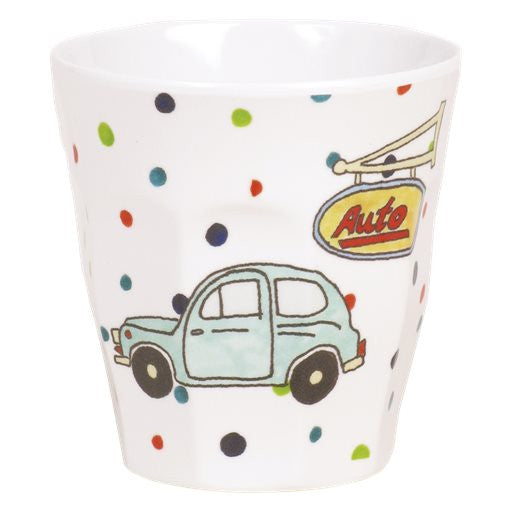 Toddler Small Melamine Cup in Car Print