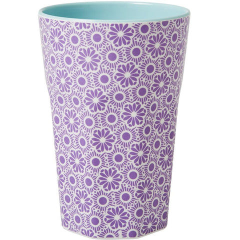 Tall Melamine Cup in Two Tone Marrakesh Print