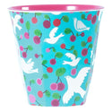 Medium Melamine Cup in Two Tone Dove Print