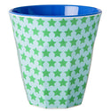 Medium Melamine Cup in Two Tone Star Print