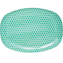 Rectangular Melamine Serving Plate in Star Print