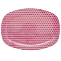 Rectangular Melamine Serving Plate in Star Print