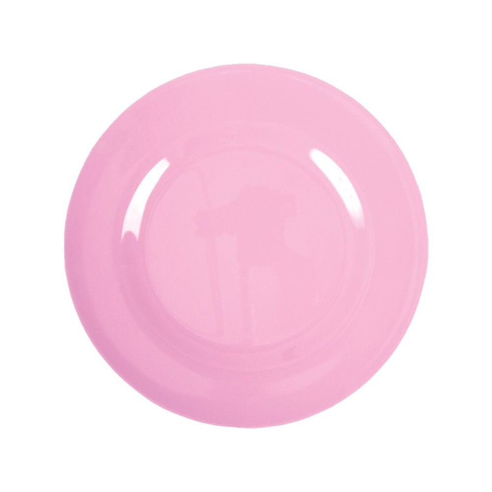 Small Round Melamine Plate in Pink