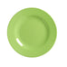 Small Round Melamine Plate in Shades of Green