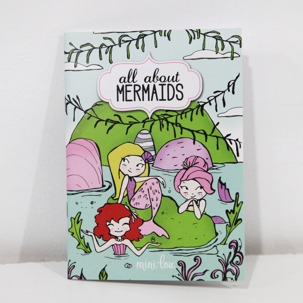 All About Mermaids Mini Coloring Book