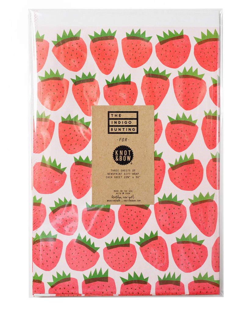 Gift wrapping paper strawberries 70cm – Fashion en Gifts