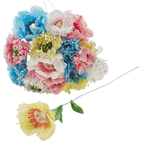Beautiful Tissue Paper Flowers in Assorted Colors and Designs (6-pack)