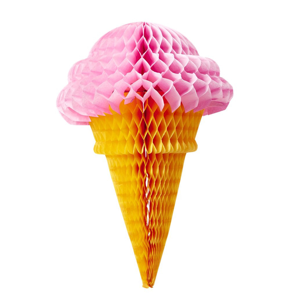 Ice Cream Cone Honeycomb Hanger