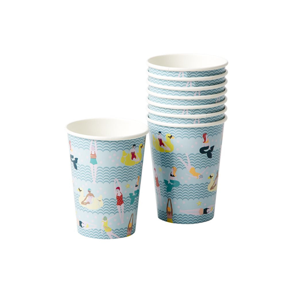 Mermaid and Swimster Paper Cups