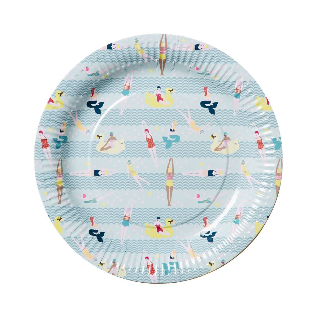 Mermaid and Swimster Paper Plates (Large)