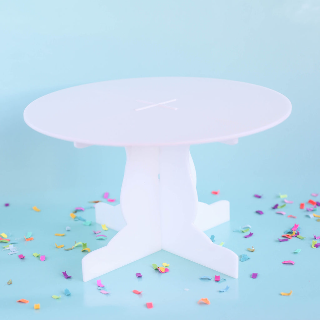 Acrylic Cake Stand in White