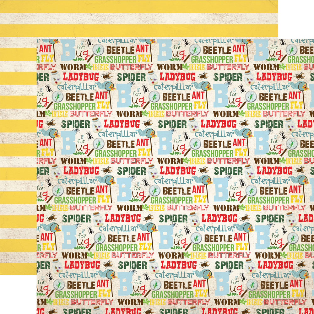 Party Paper Placemat in Bug Words Print