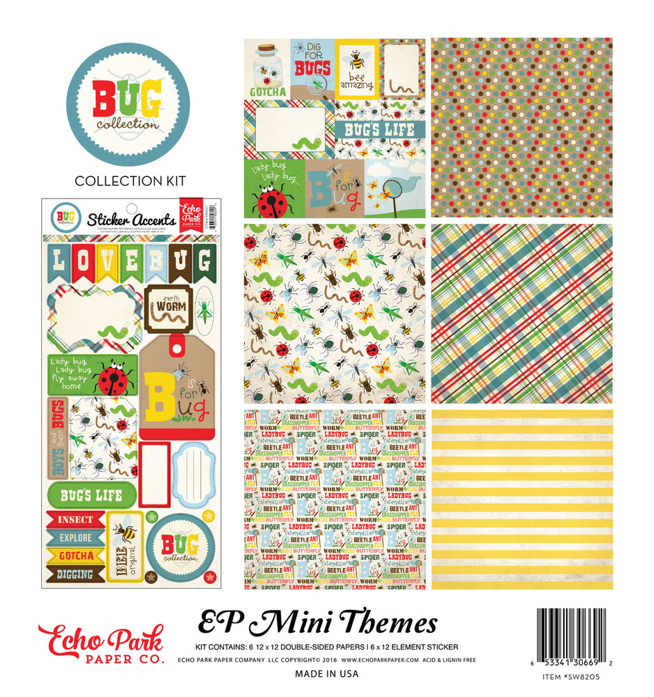 Party Paper Placemat Bug Collection Kit