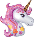 Magical Unicorn Head Mylar Balloon