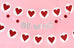 Valentine's Day Felt Ball Banner in "Be Mine"