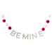 Valentine's Day Felt Ball Banner in "Be Mine"