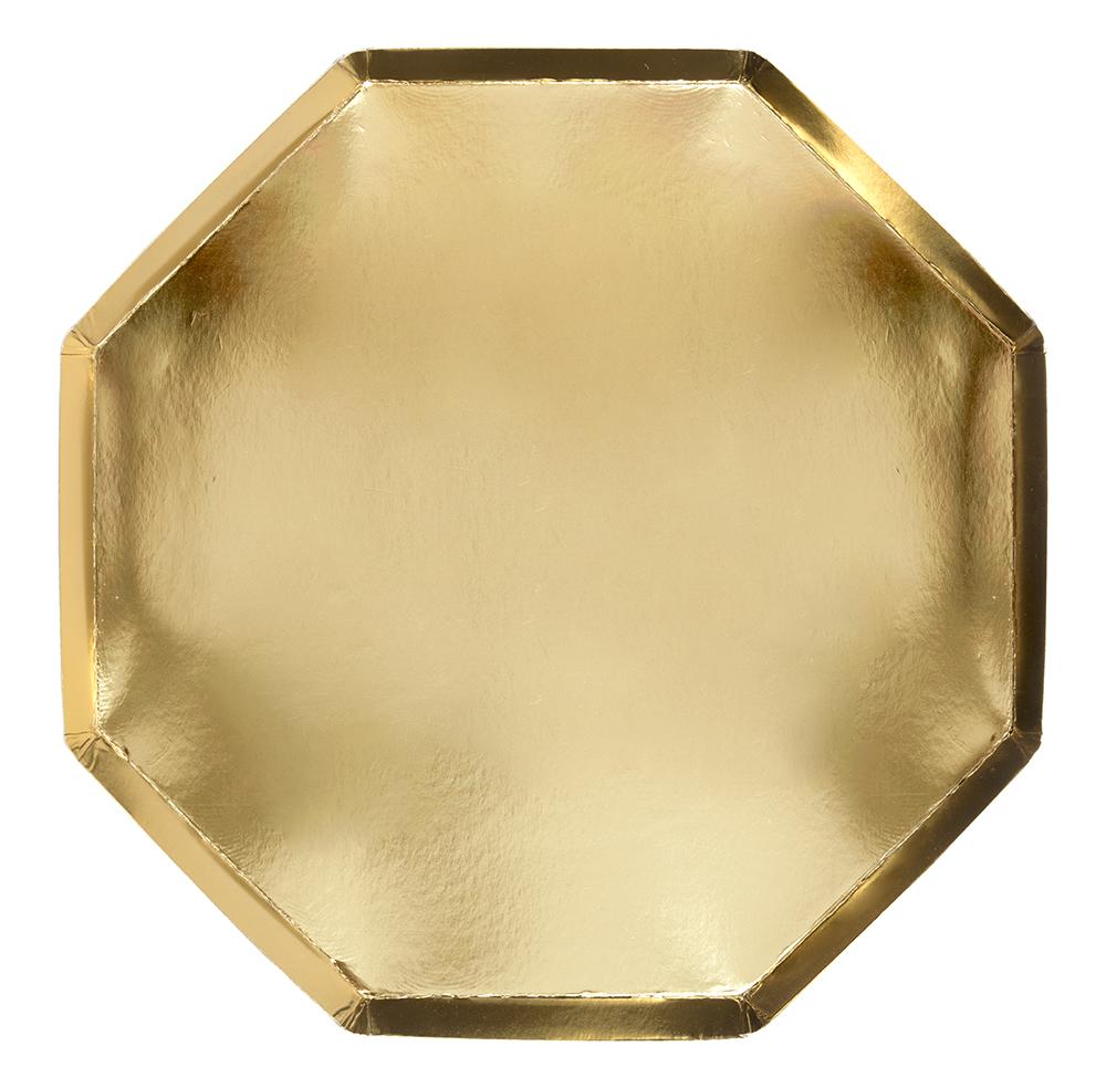 Gold Paper Plates (Large)