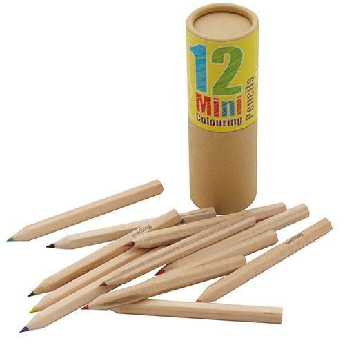 12 Mini Colored Pencils in a Tube