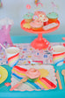 rainbow birthday party table 