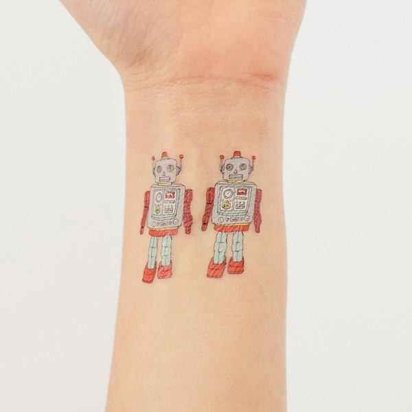 Amazon.com: Azeeda Large 'Robot' Temporary Tattoo (TO00019366) : Everything  Else